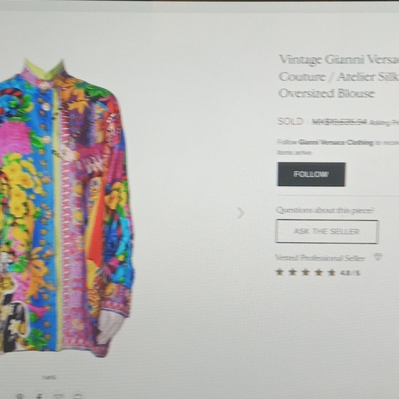 Gianni Versace atelier silk shirt - Picture 6 of 16